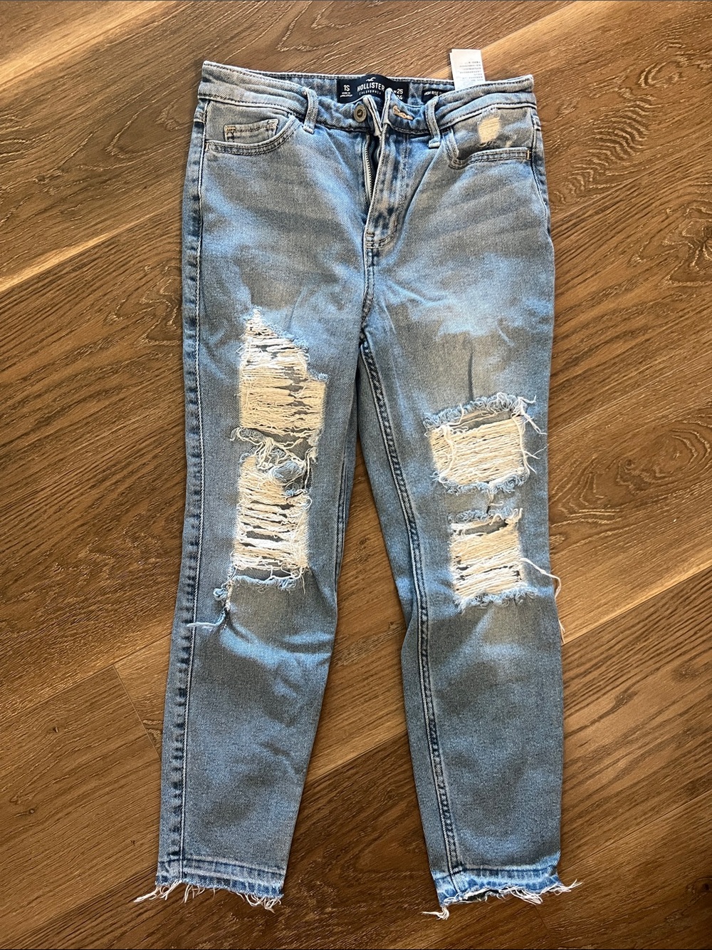 Hollister Light Blue Ripped Skinny Jeans